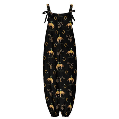 Baha Ranch Rodeo Cowboy Overalls Jumpsuit