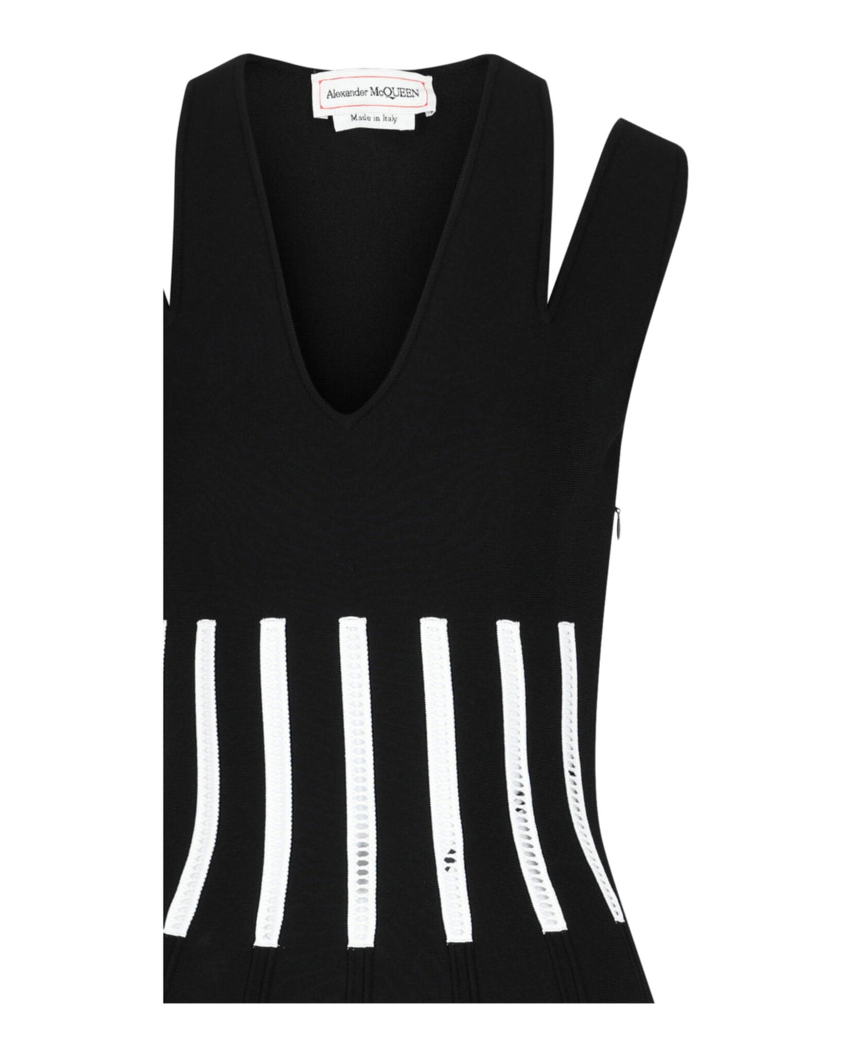 Alexander McQueen Coutout Shoulder Corset Mini Dress