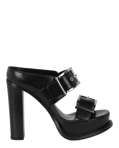 Alexander McQueen Boxcar Leather Sandals