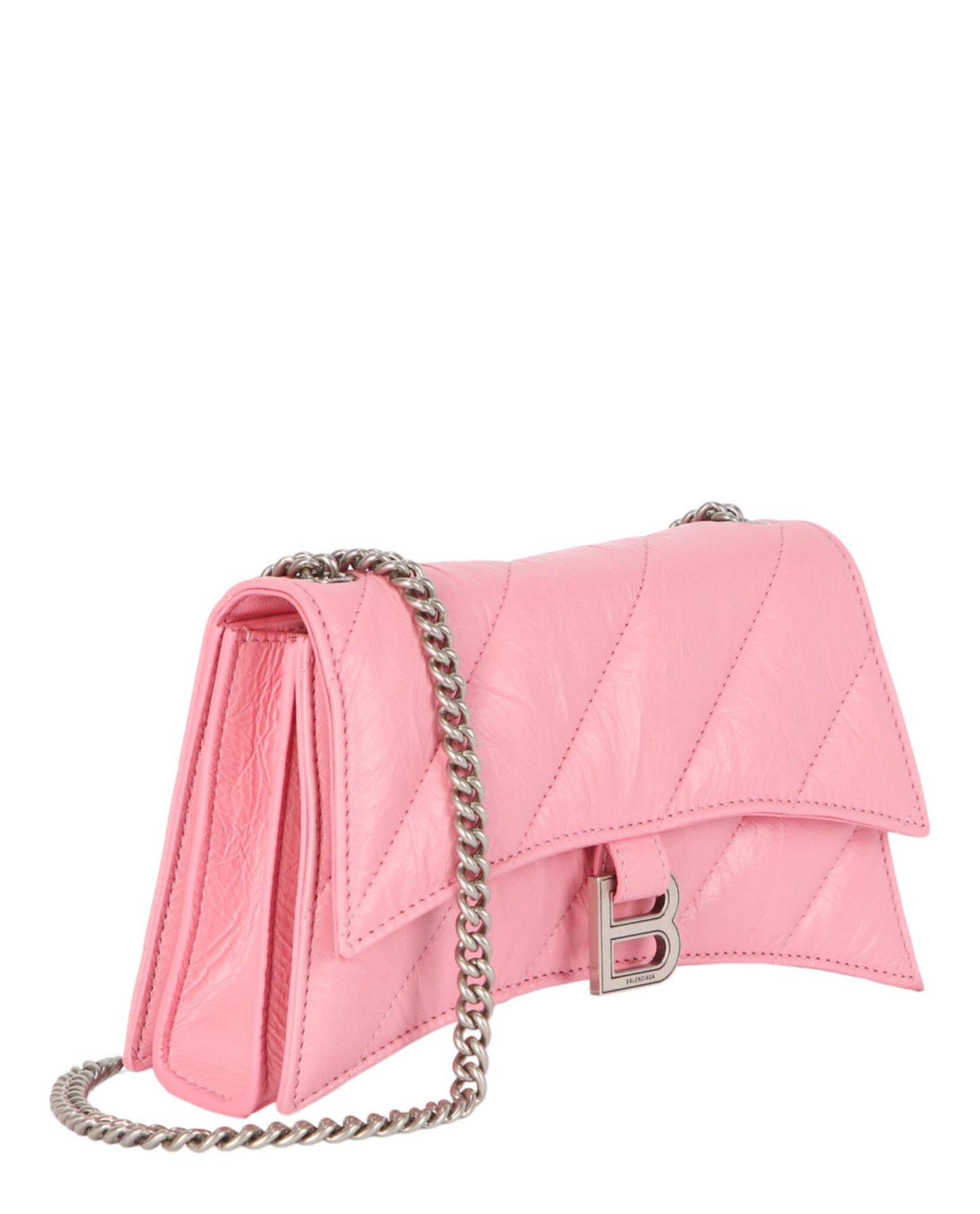 Balenciaga Xs Quilted Crush Leather Shoulder Bag