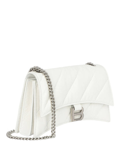 Balenciaga Crush Xs Quilted Chain Shoulder Bag