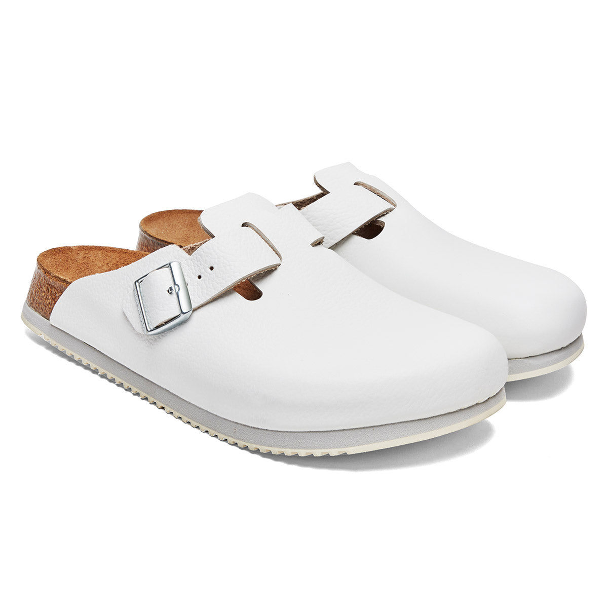 Birkenstock Boston Super Grip Leather Clogs