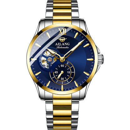 Men’s Mechanical Waterproof Watch | High-Sense Automatic Executive Timepiece | Trendy Minimalist Luxury Skeleton Watch | Luxury-Label Statuesque Radiant Accessory | 2026 High-Fashion Emerald-Luxe Essential