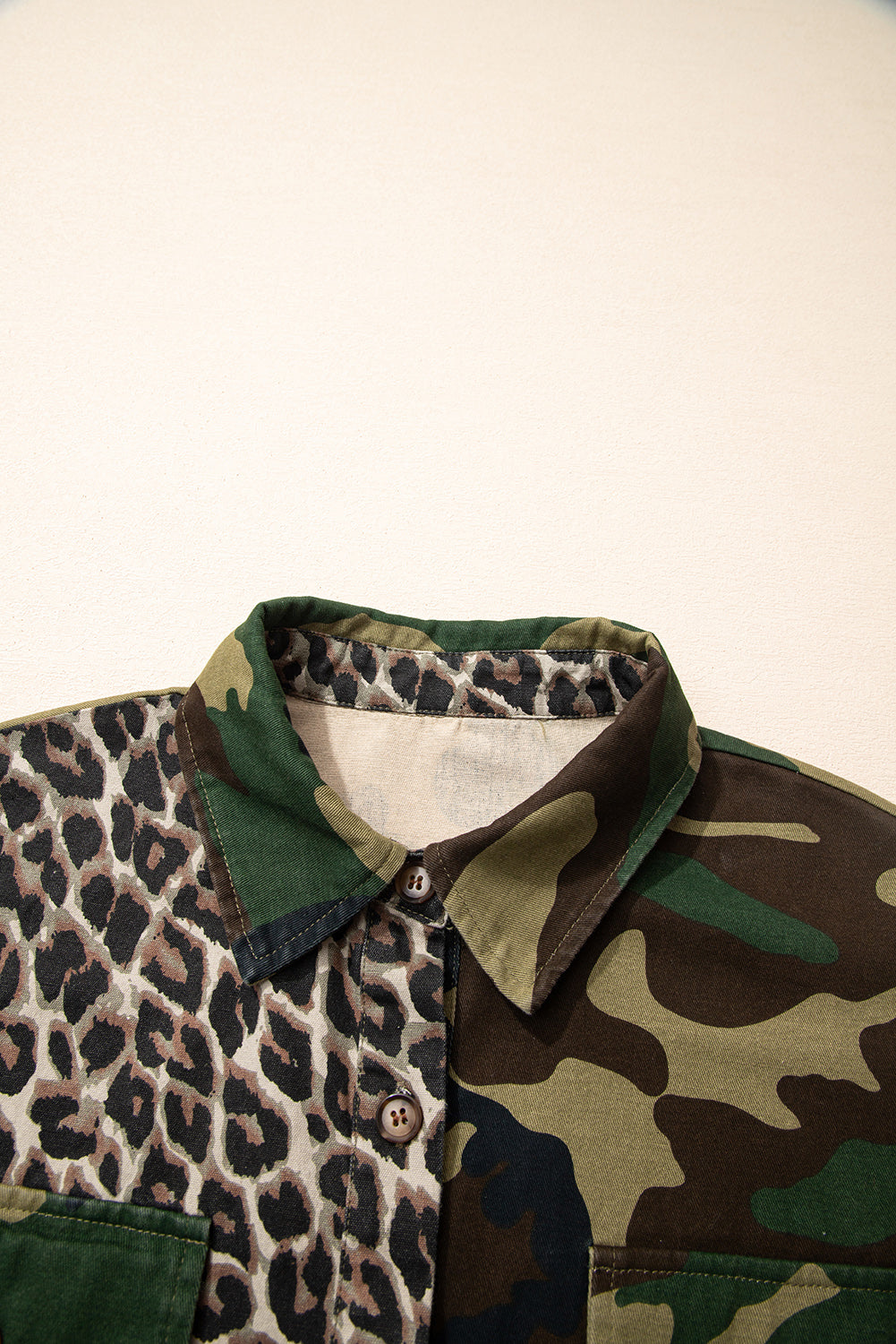 Threaded Pear Kiara Patchwork Oversize Shacket