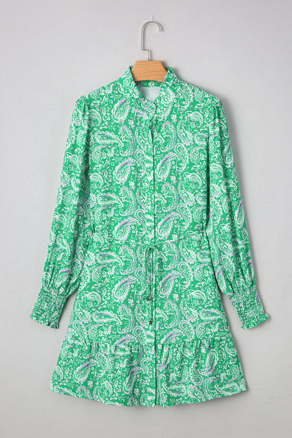 Threaded Pear Aleia Tied Waist Mini Dress