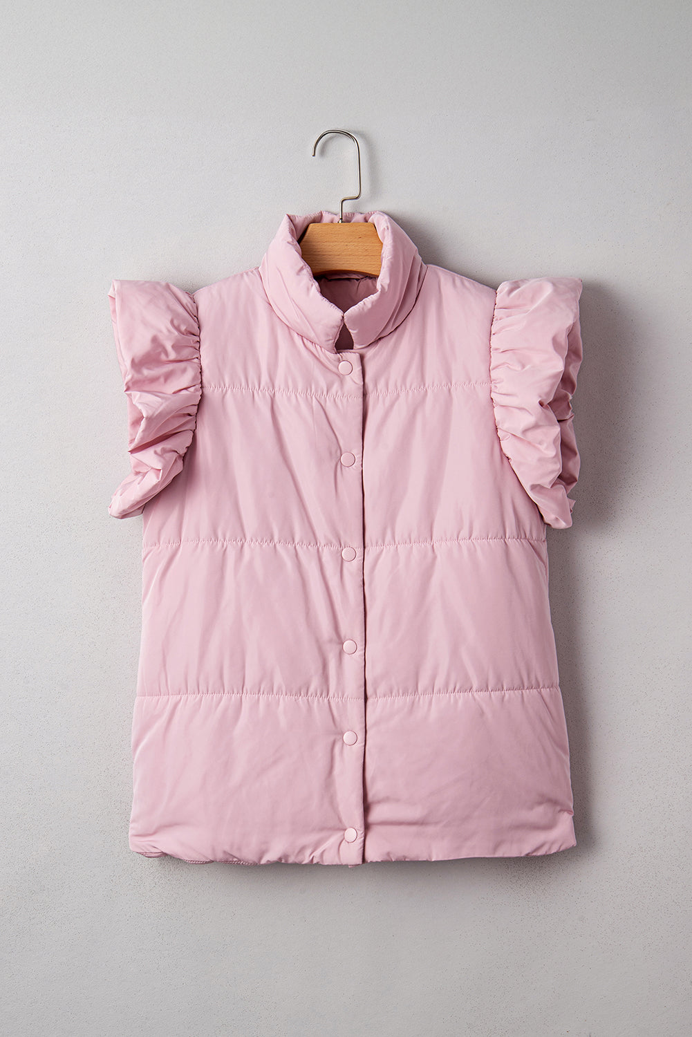 Threaded Pear Ava Sleeve Snap Puffer Vest