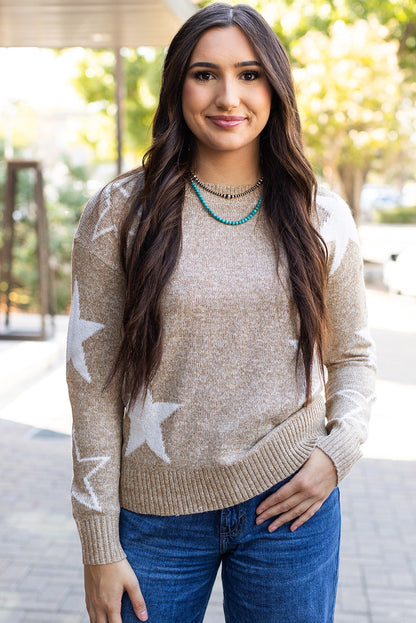 Threaded Pear Alani Star Pattern Sweater