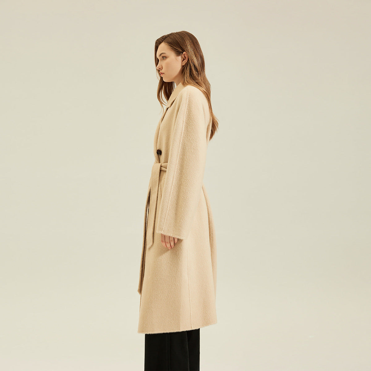 Women’s Premium Camel Coat | Reversible Genuine Woolen Jacket | Luxury Double-Sided Camel Hair Overcoat | Elegant Winter Warm Reversible Parka | 2026 High-End Luxury Outerwear Collection