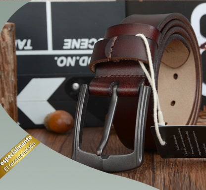 Men’s Dynamic Buckle Leather Belt | High-Sense Automatic Business Casual Waistband | Trendy Minimalist Precision-Lock Belt | Luxury-Label Statuesque Men’s Accessory | 2026 High-Fashion Radiant Urban Essential