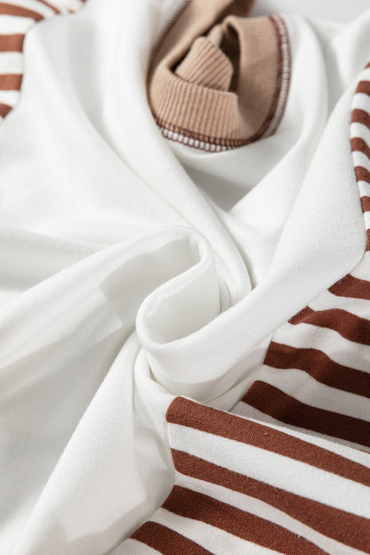 Threaded Pear Zyla Contrast Stitching Oversize Sweatshirt