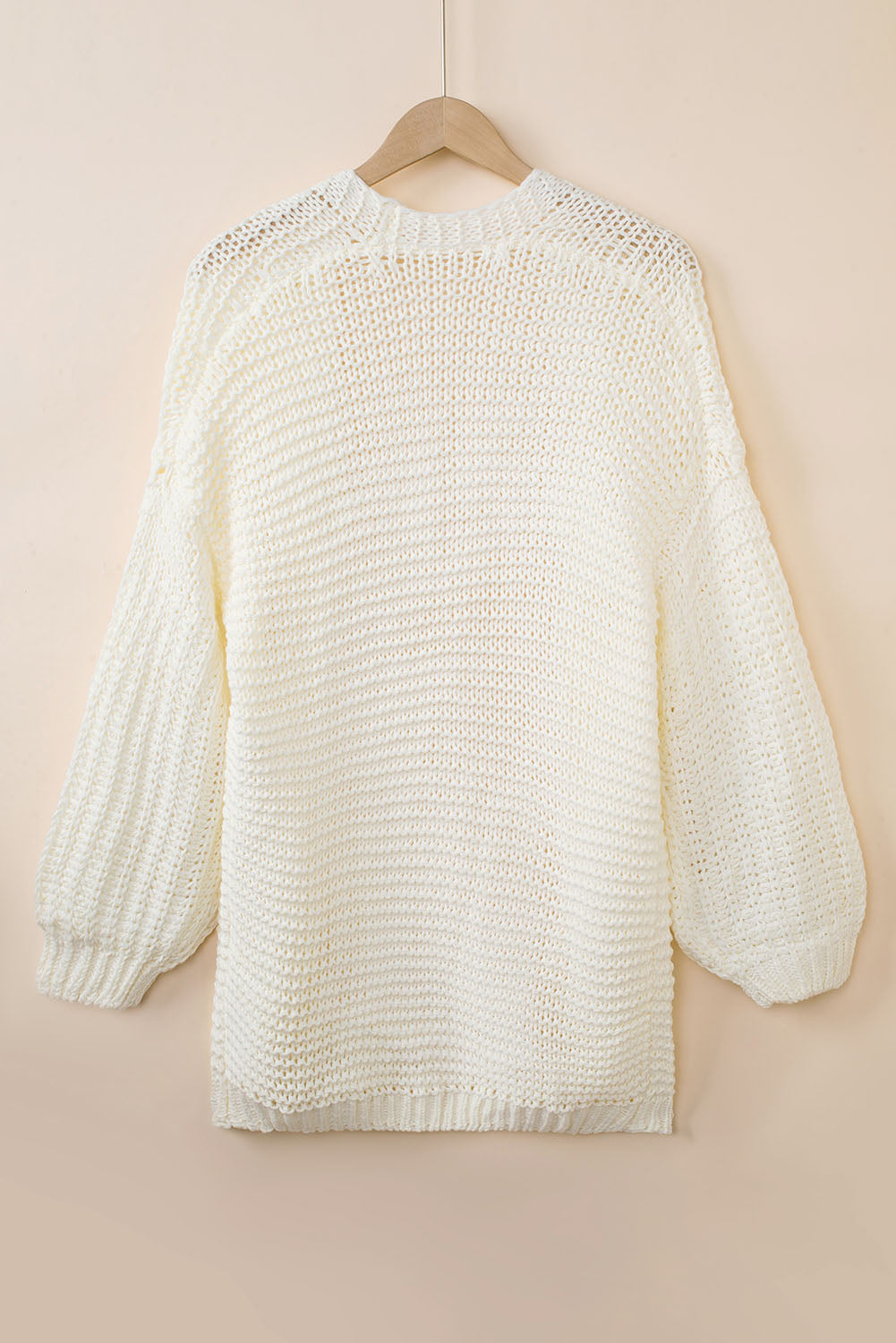 Threaded Pear Oakley Shoulder Puff Sleeve Cardigan