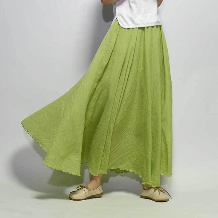 Saia Summer Skirt | High-Sense Lightweight Flowing Waistband | Trendy Minimalist Sleek A-Line Skirt | Luxury-Label Statuesque Radiant Apparel | 2026 High-Fashion Emerald-Luxe Essential
