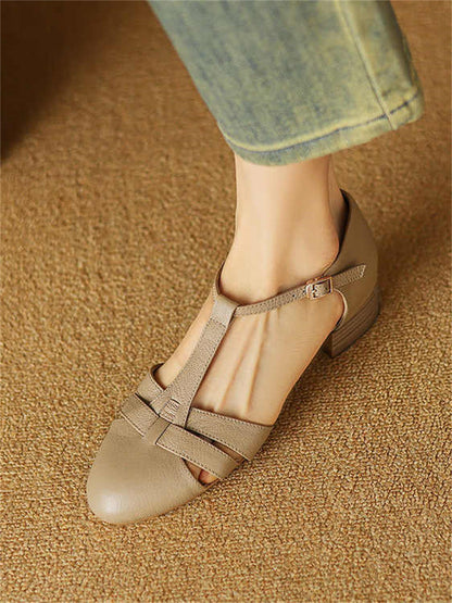 Women’s Retro Soft Sheep Leather Bag-Head Sandals | High-Sense Closed-Toe Summer Slides | Trendy Minimalist Genuine Leather Sandals | Luxury-Label Hand-Crafted Comfort Flats | 2026 High-Fashion Statuesque Leather Footwear