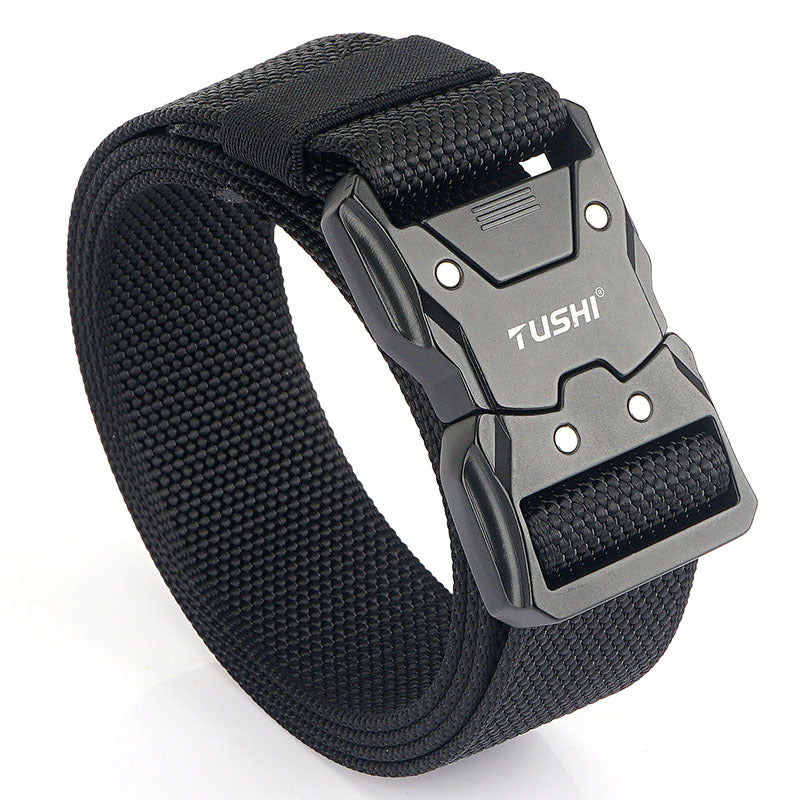 Quick Release Release Buckle Leisure Men's Leather Belt