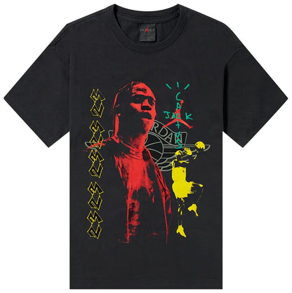 Air Jordan Men's X Travis Scott Cactus Jack Tee T-Shirt 'Black' T-Shirts