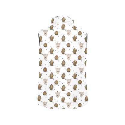 Baha Ranch Cactus and Highland Cow Puffy Vest