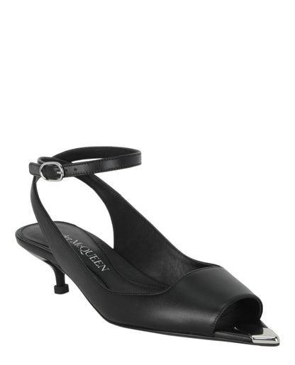 Alexander McQueen Punk Peep Toe Sandals