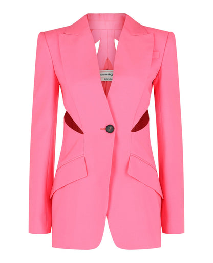 Alexander McQueen Slashed Single-Breasted Blazer