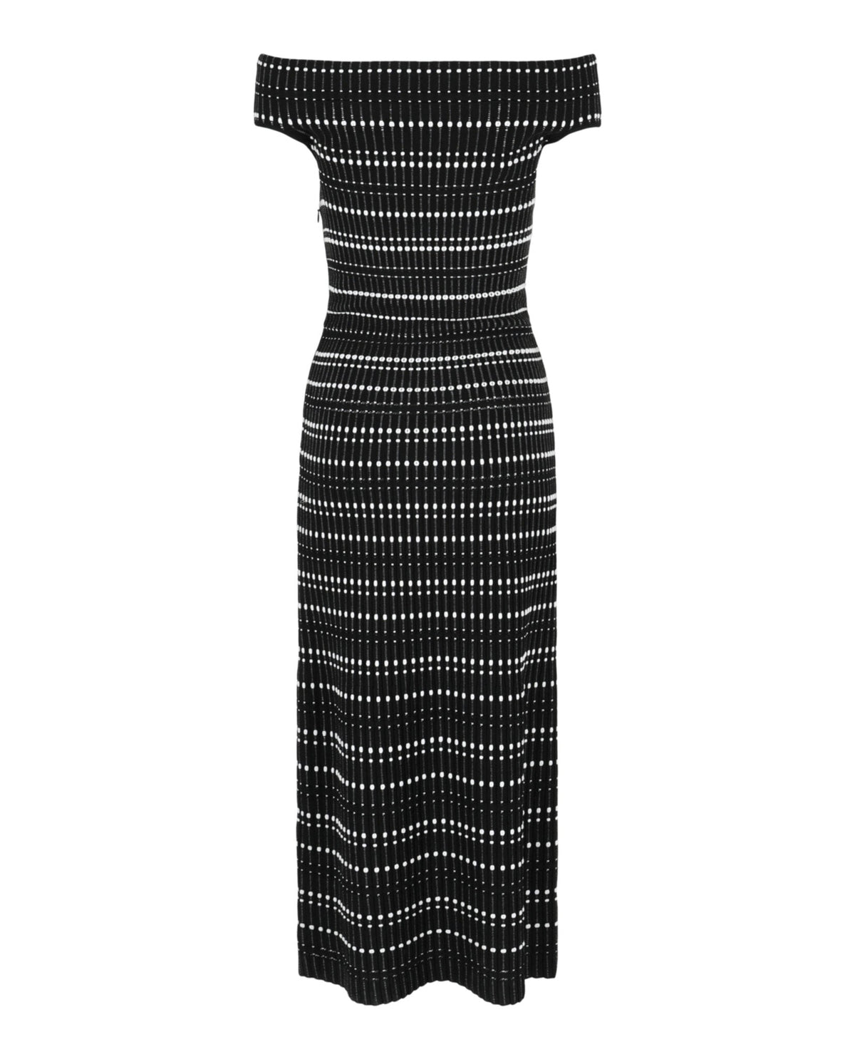 Alexander McQueen Off-the-Shoulder Midi Dress