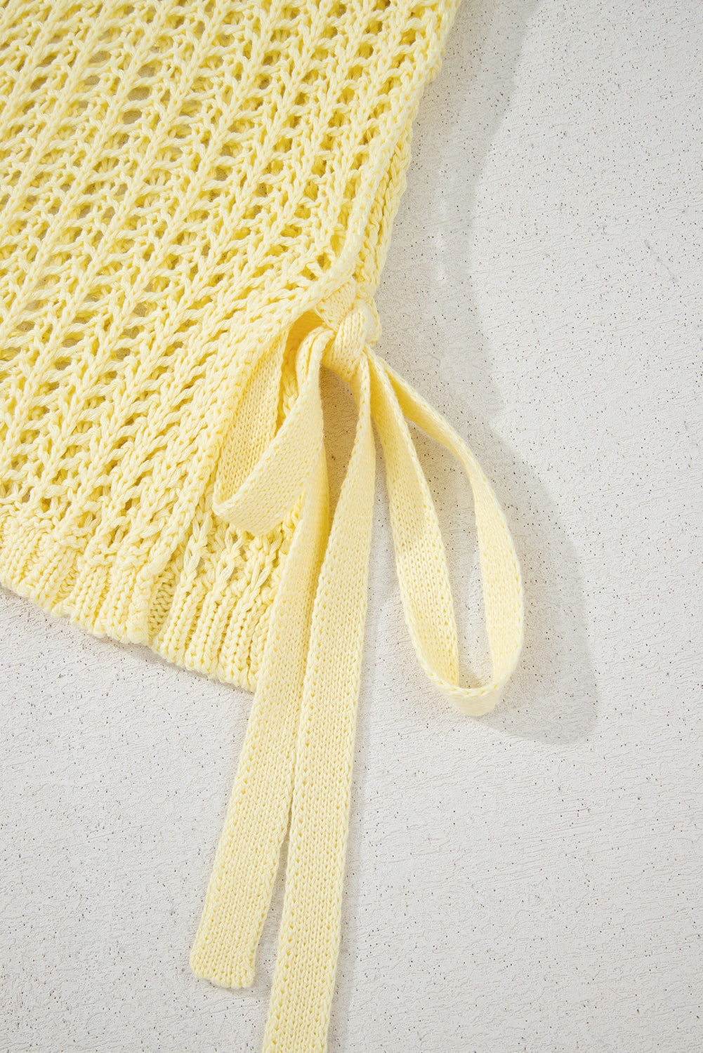 Threaded Pear Celine Tied Short Sleeve Sweater