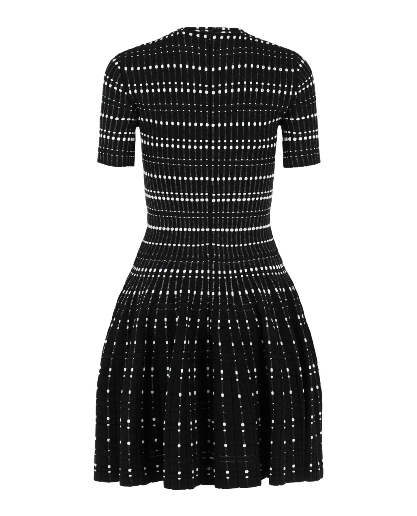 Alexander McQueen Stitch Dot Fit and Flare Dress