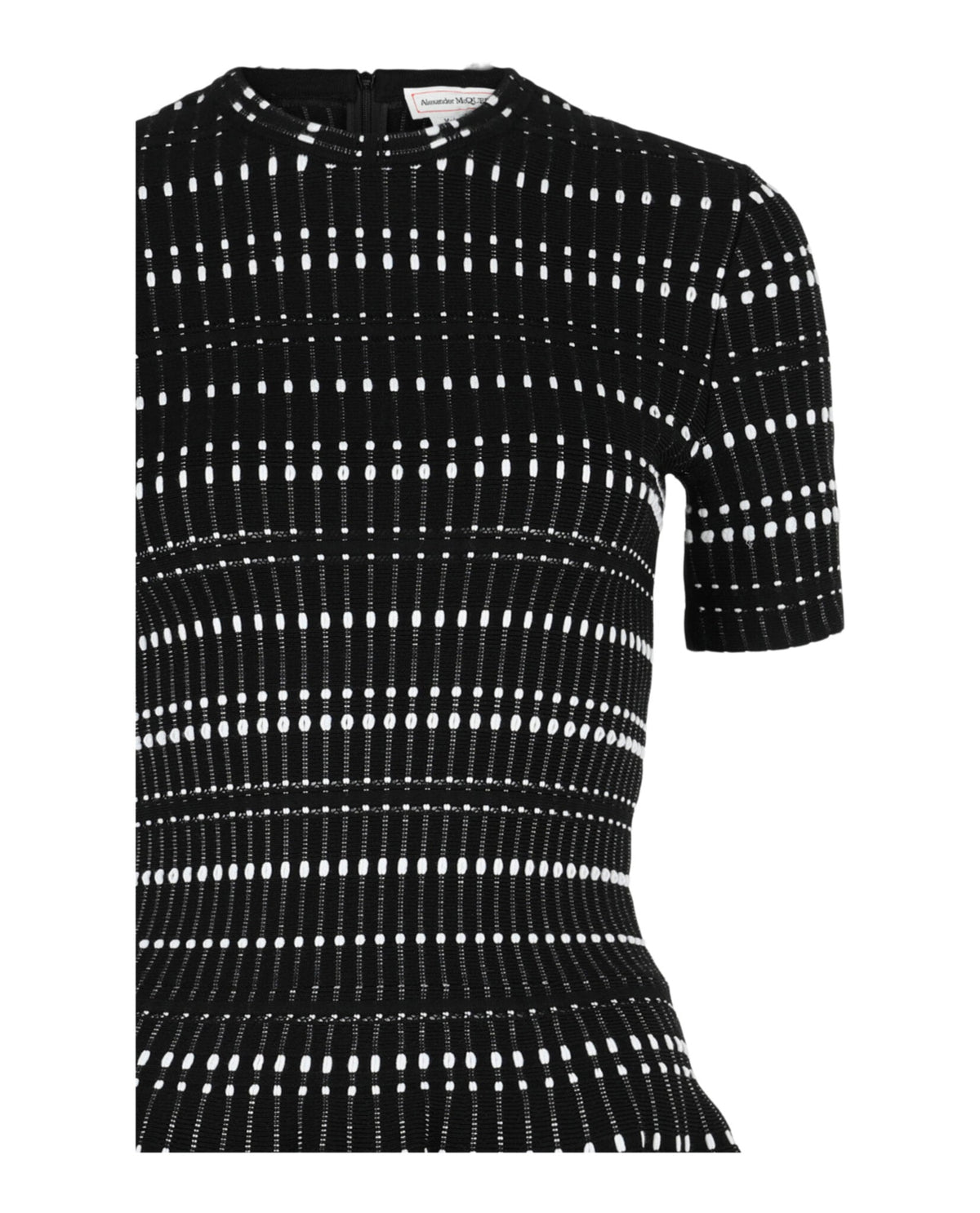 Alexander McQueen Stitch Dot Fit and Flare Dress