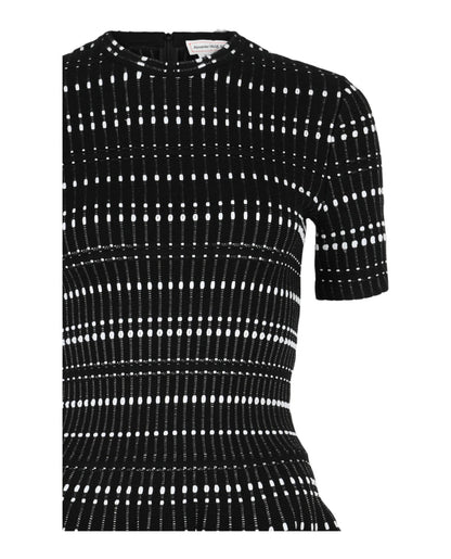 Alexander McQueen Stitch Dot Fit and Flare Dress