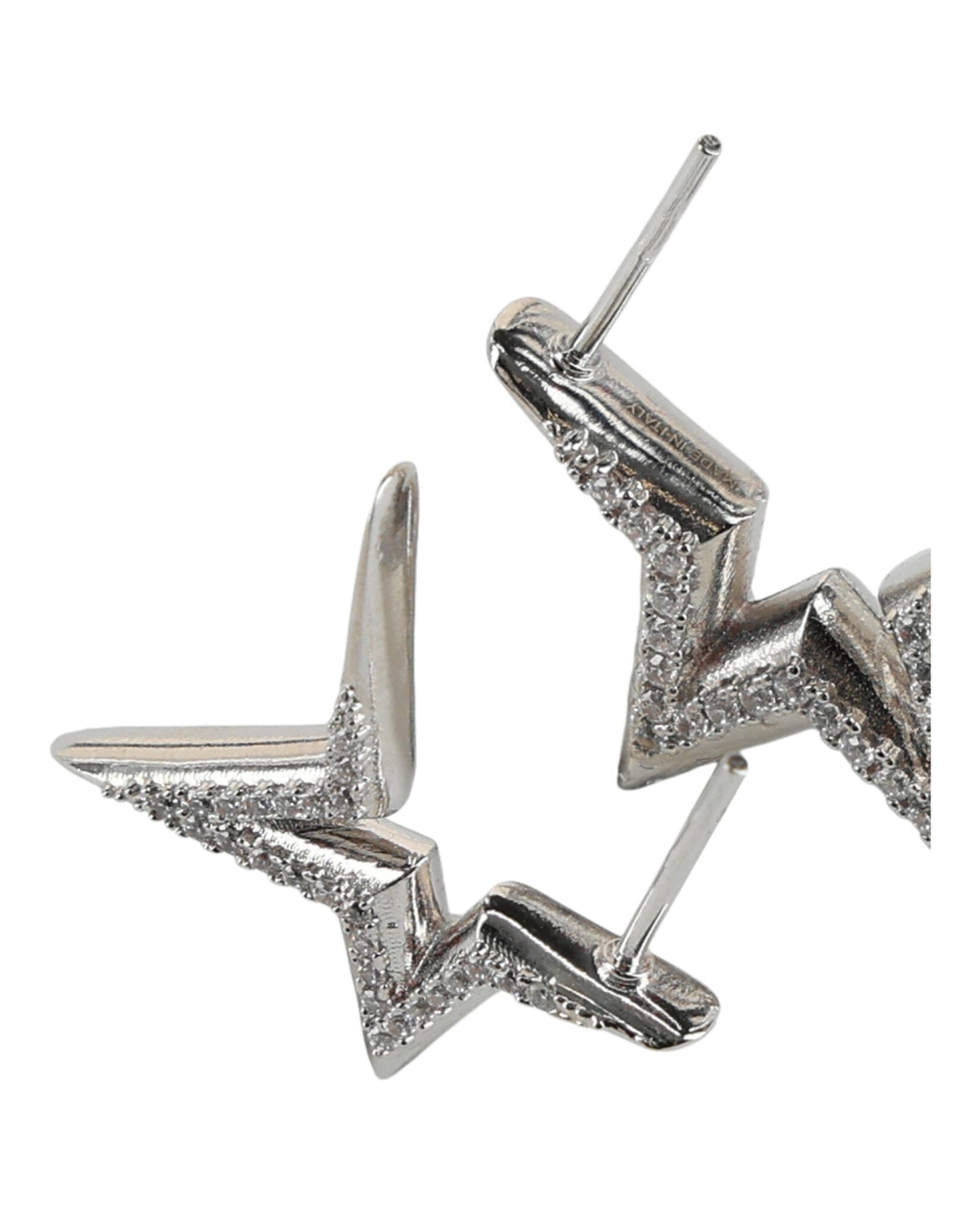 Ferragamo Crystal-Embellished Asymmetrical Star Earrings