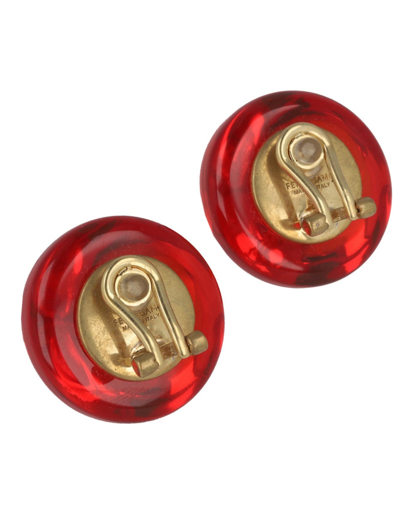 Ferragamo Medium Sculptural Clip on Earrings