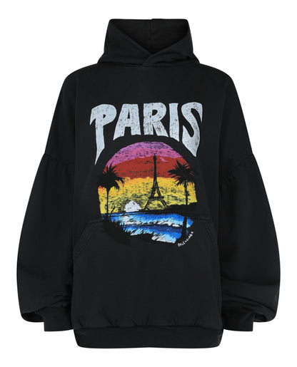 Balenciaga Paris Tropical Round Hoodie