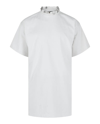 Balenciaga Oversized Distressed Pierced T-Shirt