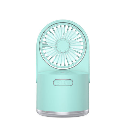 USB Charging Humidification Spray Small Fan Desktop Cooling Cooling Water Supply Fan Mini Portable Small Fan