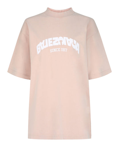 Balenciaga Backflip Embroidered Logo T-Shirt