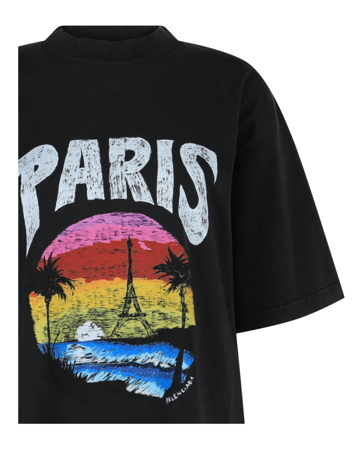Balenciaga Medium Fit Paris Tropical T-Shirt