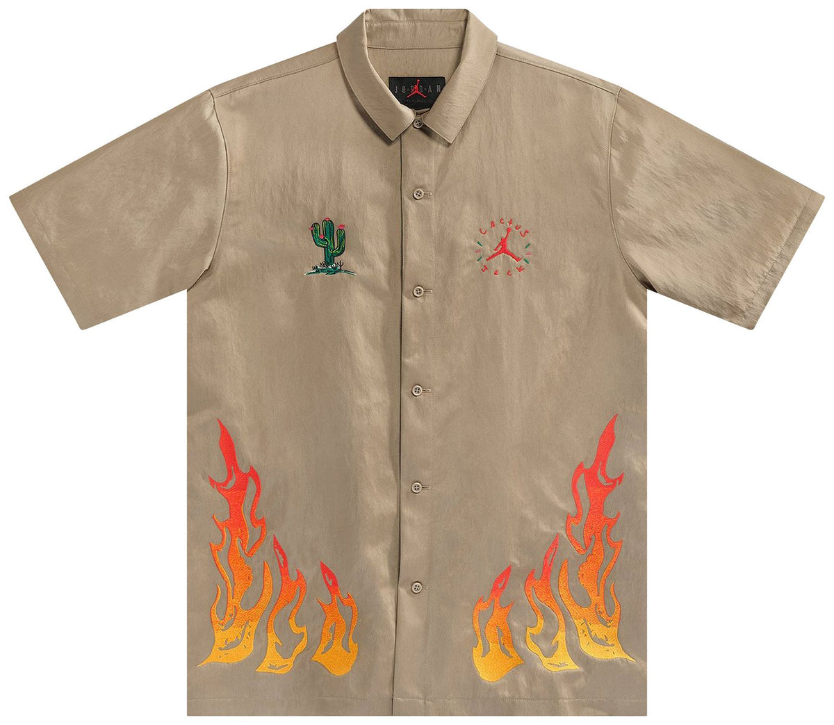 Air Jordan Men's X Travis Scott Cactus Jack Button Down Shirt