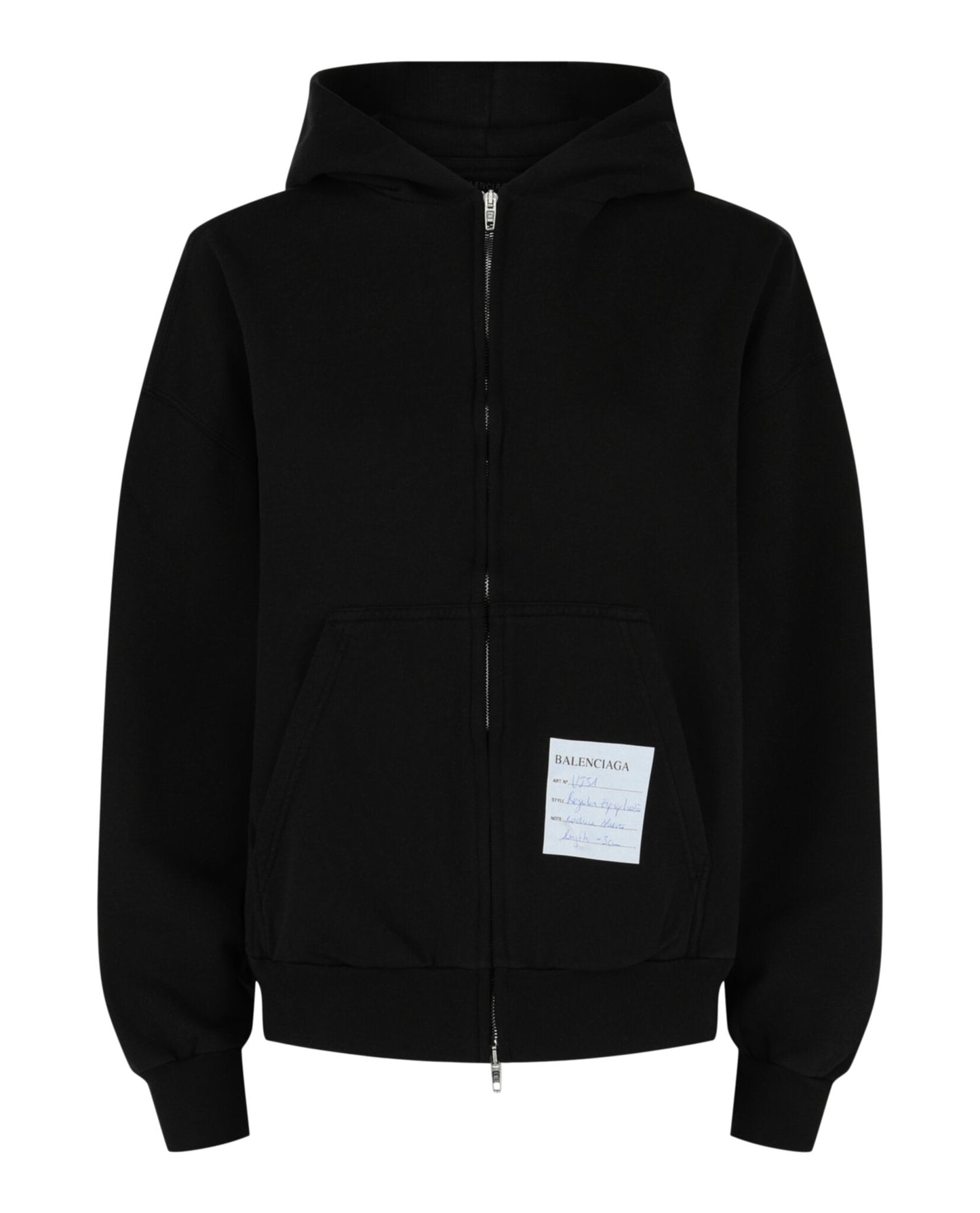 Balenciaga Turn Wide Fit Zip-Up Hoodie