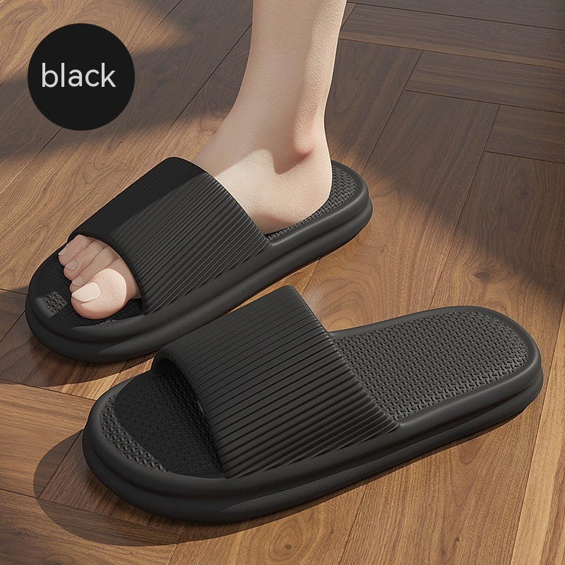 Striped Non-Slip House Slippers