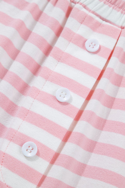 Threaded Pear Amber Stripe Drop Shoulder Set