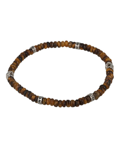Ferragamo Small Tiger Eye Beadstone Bracelet