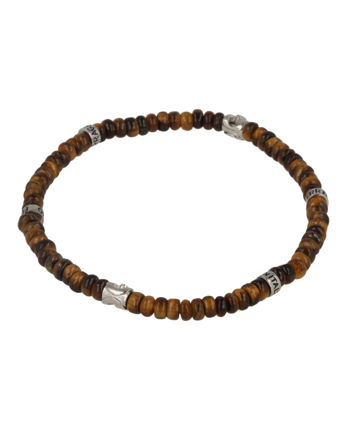 Ferragamo Medium Tiger Eye Beadstone Bracelet