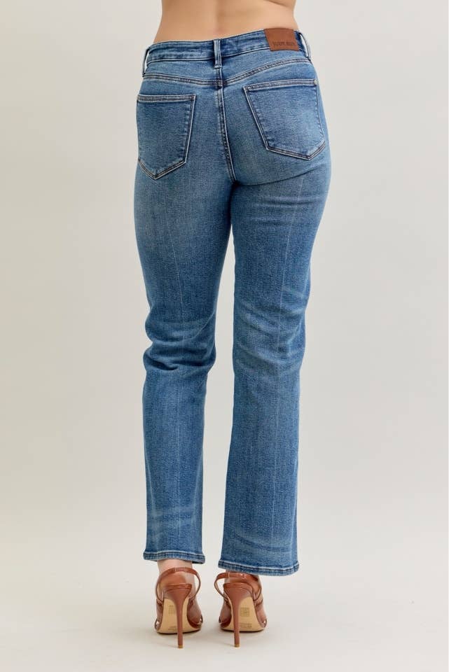 Drew - Mid Rise Slim Straight Rigid Magic Button-Fly Jeans