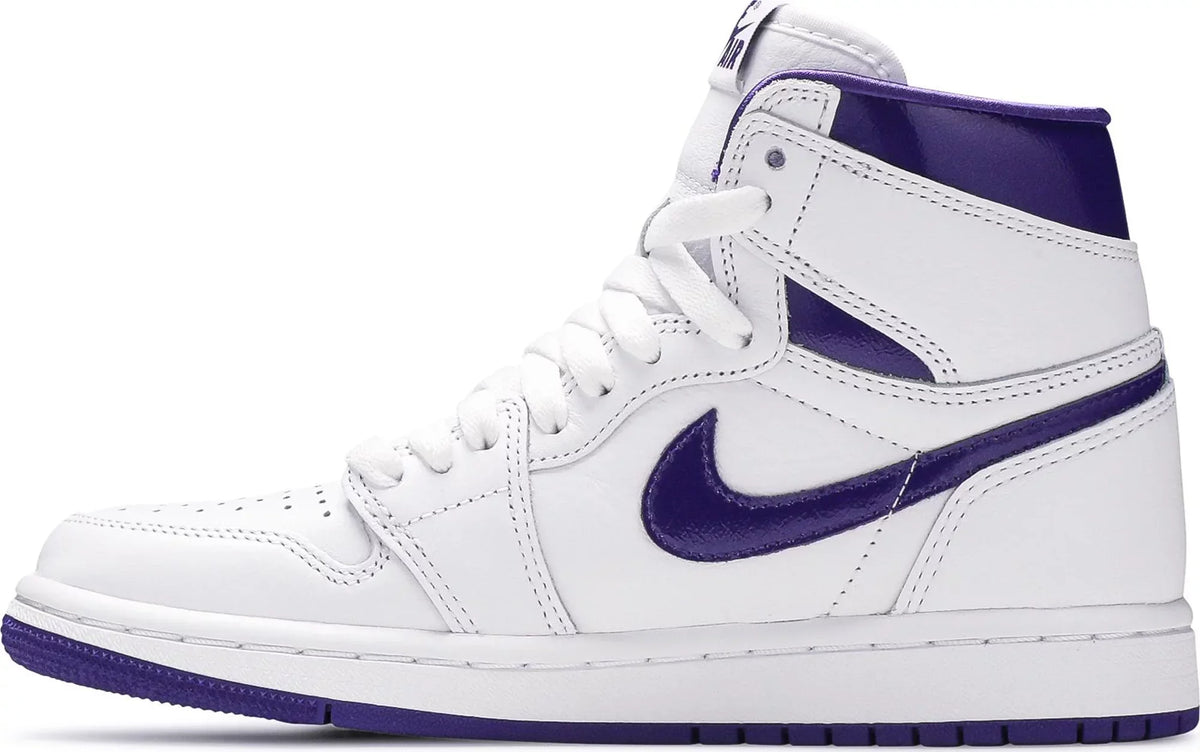 Air Jordan Preschool Retro 1 High Og 'Court Purple 2021' Ps Sneakers