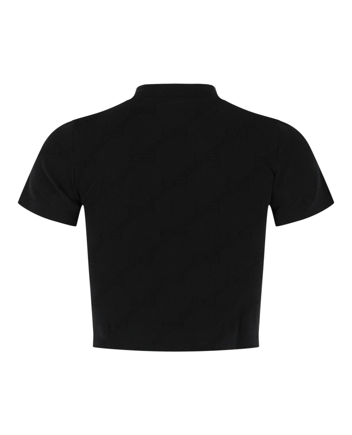 Balenciaga Mock-Neck Cropped Top