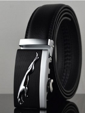 Men’s Luxury Automatic Buckle Leather Belt | High-Sense Professional Executive Waistband | Trendy Minimalist Sleek Ratchet Belt | Luxury-Label Statuesque Radiant Accessory | 2026 High-Fashion Emerald-Luxe Essential