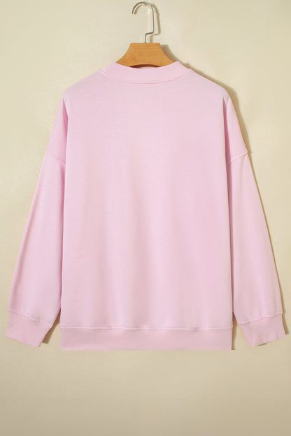 Threaded Pear Matilda Sweetheart Patchwork Oversize Sweatshirt