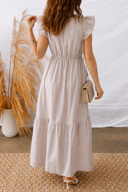 Threaded Pear Kira Front Slit Maxi Dress