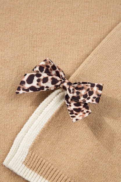 Threaded Pear Ava Cuff Contrast Trim Sweater
