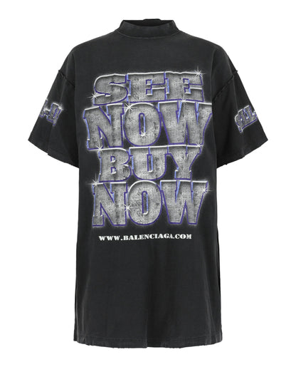 Balenciaga Oversized See Now Buy Now Inside Out T-Shirt