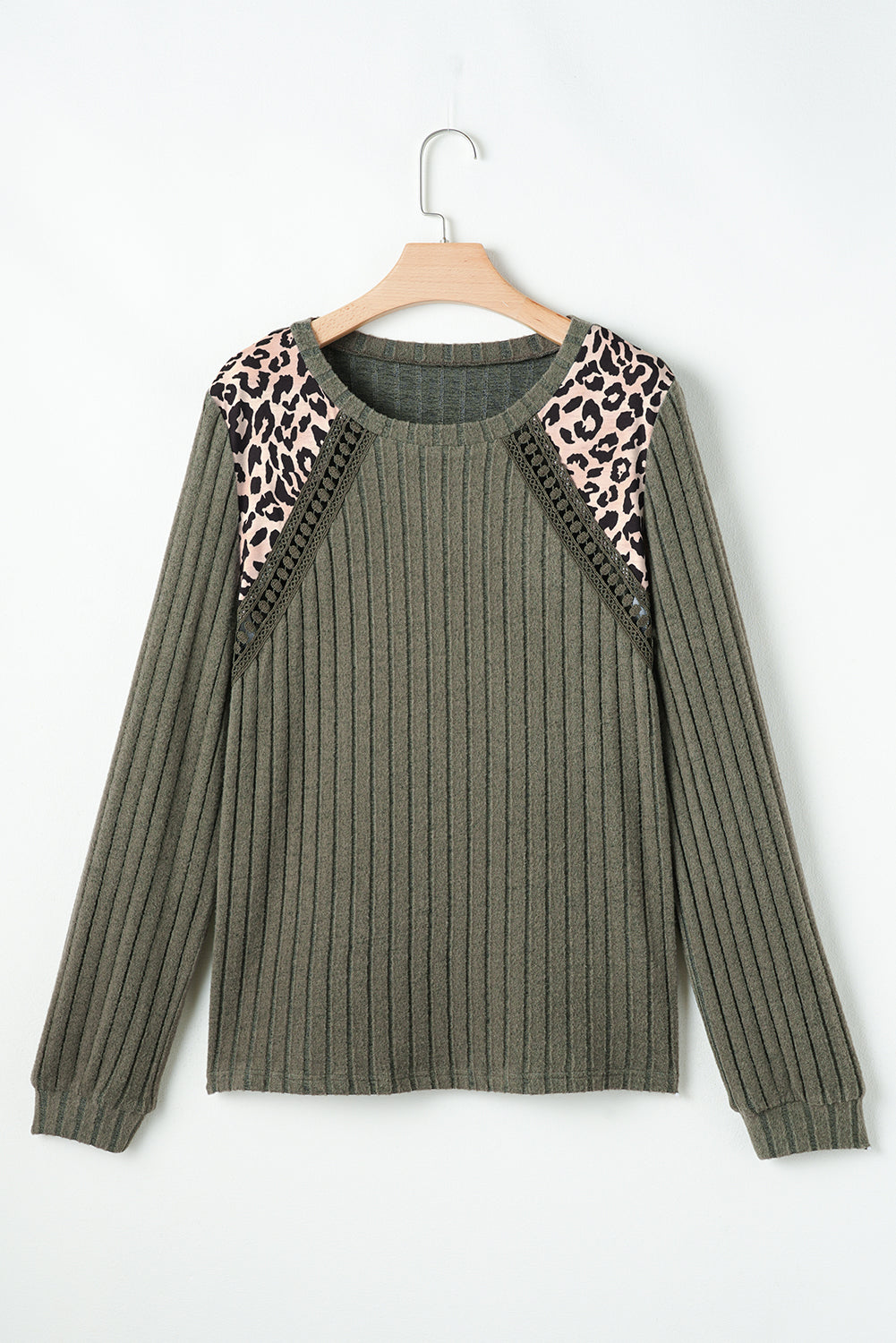 Threaded Pear Zelda Rib Textured Knit Top