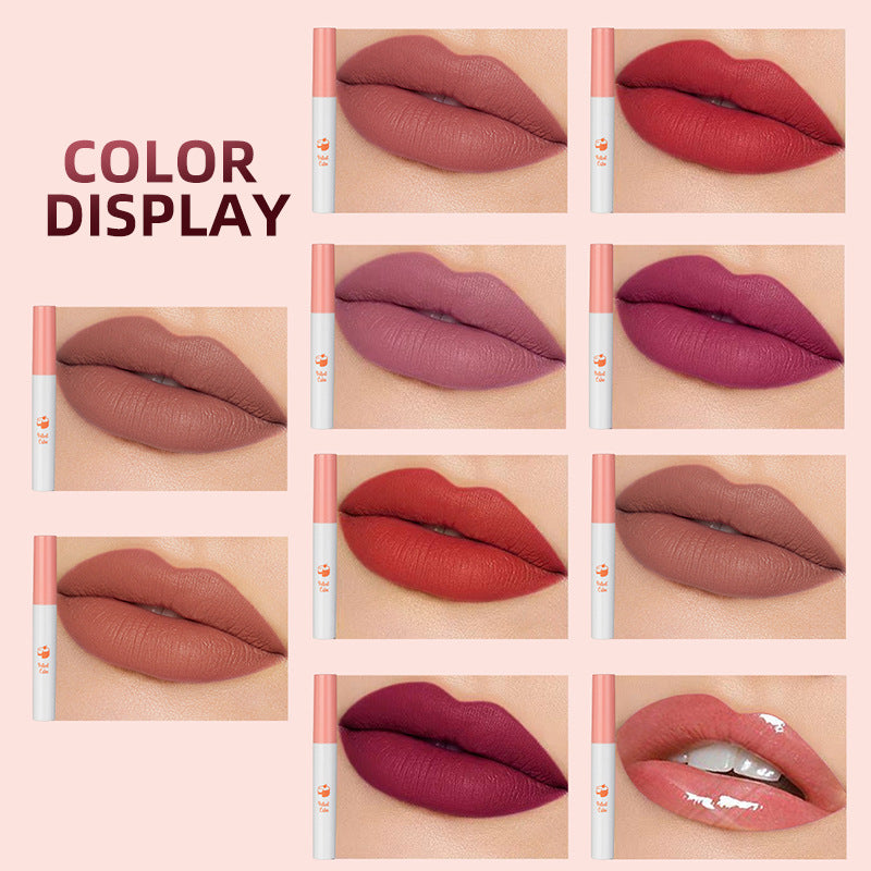 10-Piece Velvet Matte Lip Gloss Set